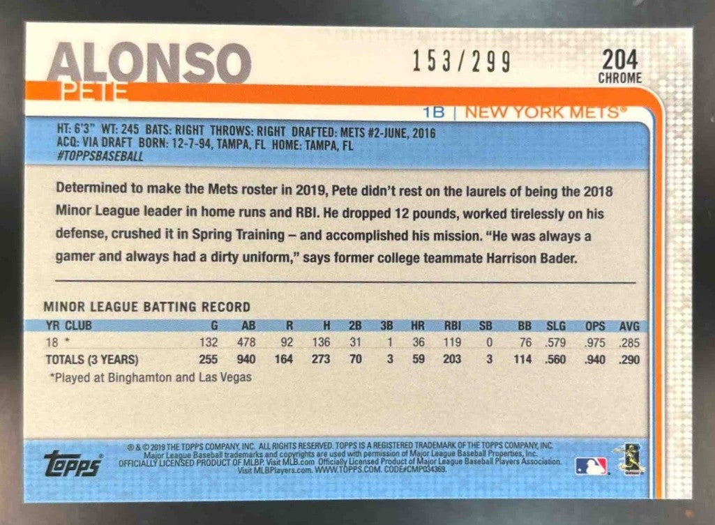 2019 Topps Chrome Harrison Bader Purple Refractor /299 #13 St. Louis Cardinals - Sports Cards