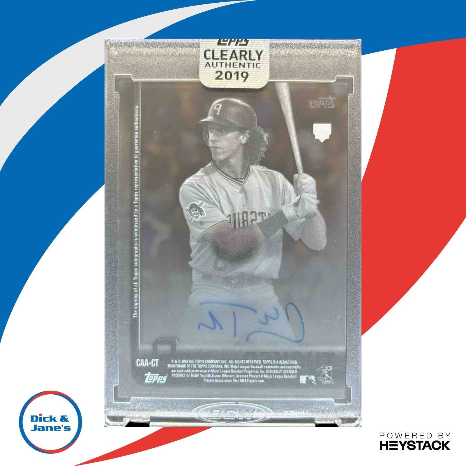 2019 Topps Clearly Authentic Cole Tucker #CAA-CT RC Auto Pittsburgh Pirates - Sports Cards