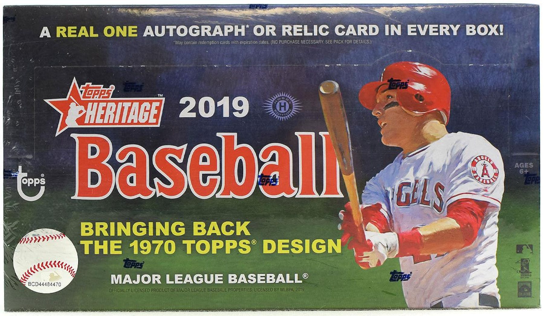 2019 Topps Heritage Baseball Hobby Box - MLB Hobby Box
