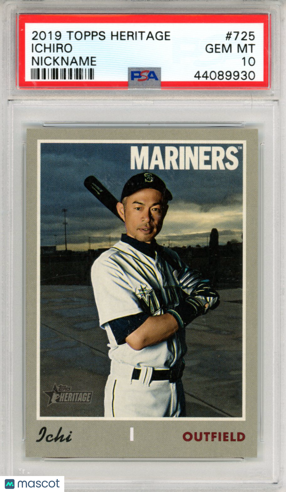 2019 Topps Heritage Ichiro Nickname #725 PSA 10 - Graded Sports Cards