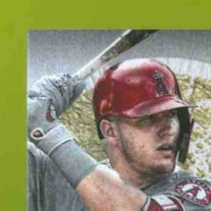 2019 Topps Mike Trout MLB Logo Golden Patch Red 15/25 Los Angeles Angels - Sports Cards