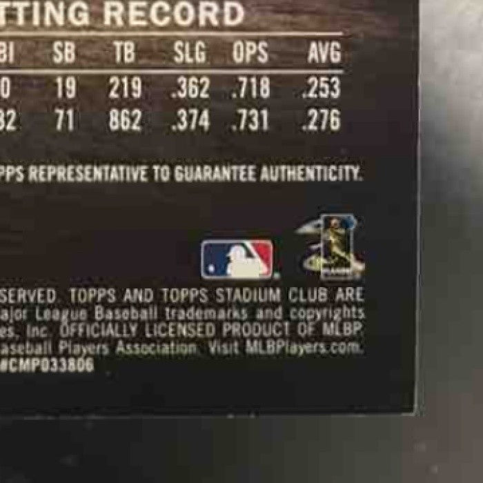 2019 Topps Stadium Club Cesar Hernandez Auto #SCA-CH Philadelphia Phillies - Sports Cards
