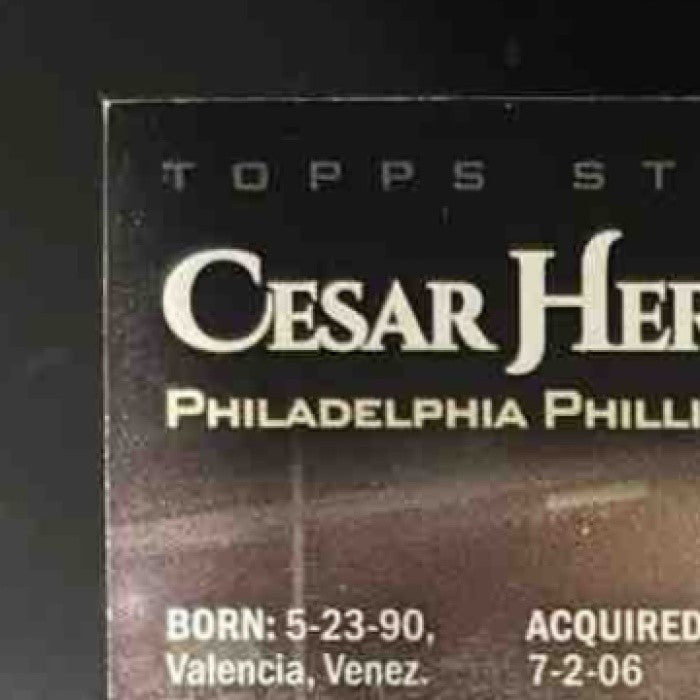 2019 Topps Stadium Club Cesar Hernandez Auto #SCA-CH Philadelphia Phillies - Sports Cards
