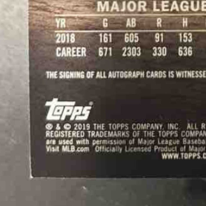2019 Topps Stadium Club Cesar Hernandez Auto #SCA-CH Philadelphia Phillies - Sports Cards