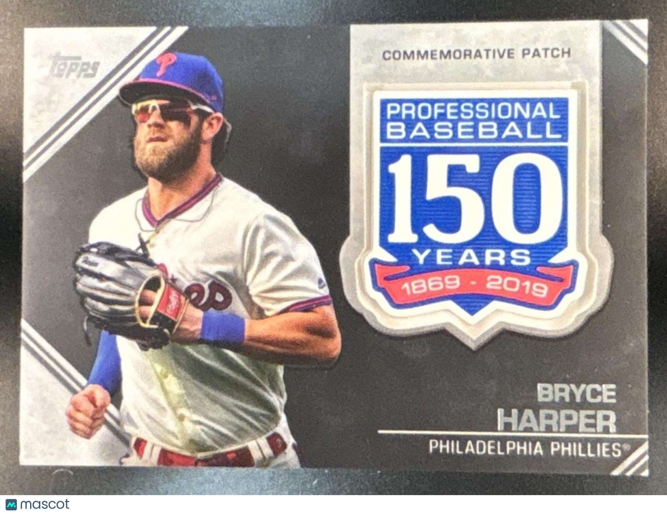 2019 Topps Update Bryce Harper 150th Anniversary Manufactured Patch Phillies - Sports Cards