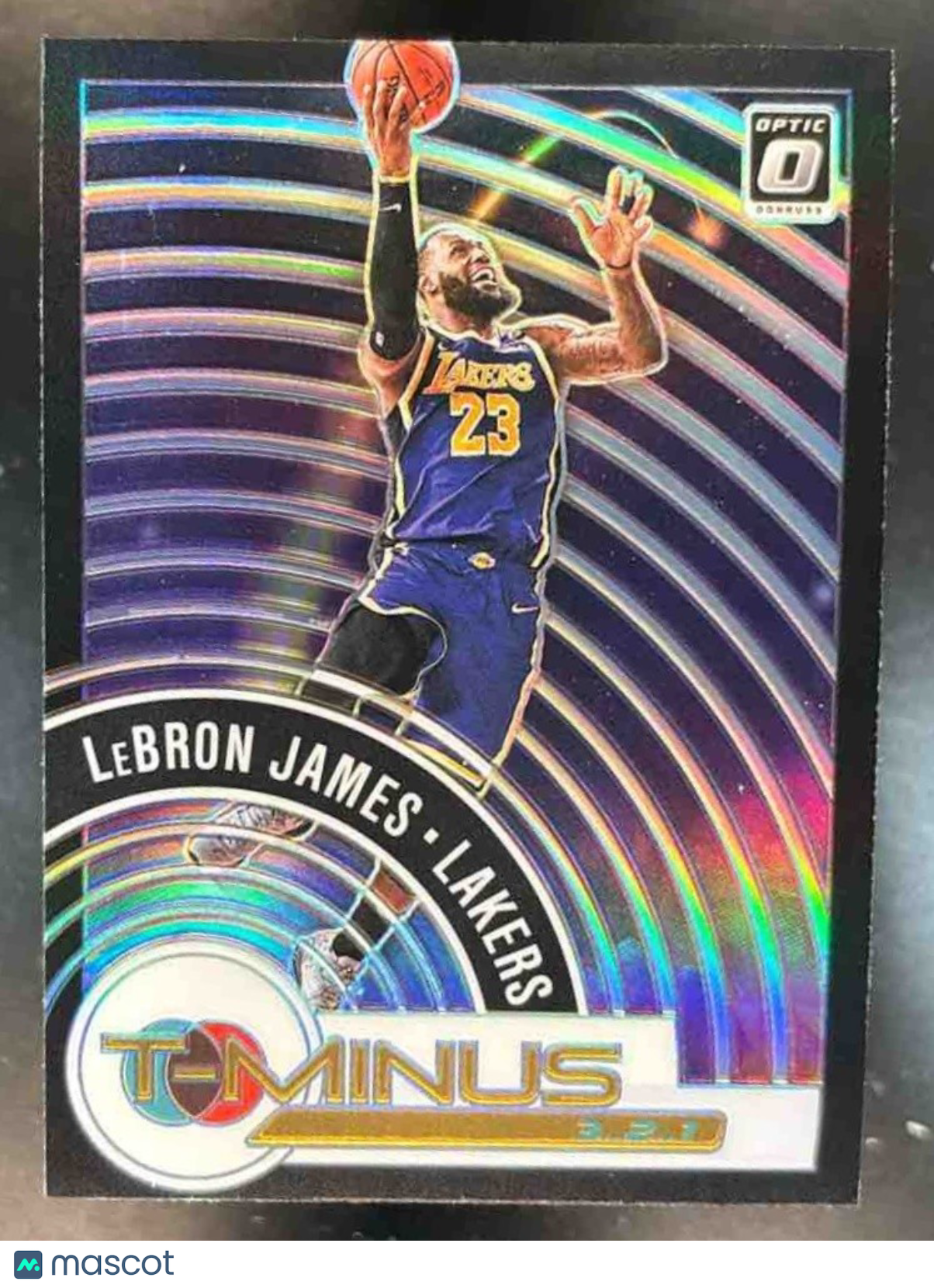 2020-21 Donruss Optic LeBron James T Minus 3...2...1 Holo Prizm #9 Lakers - Sports Cards