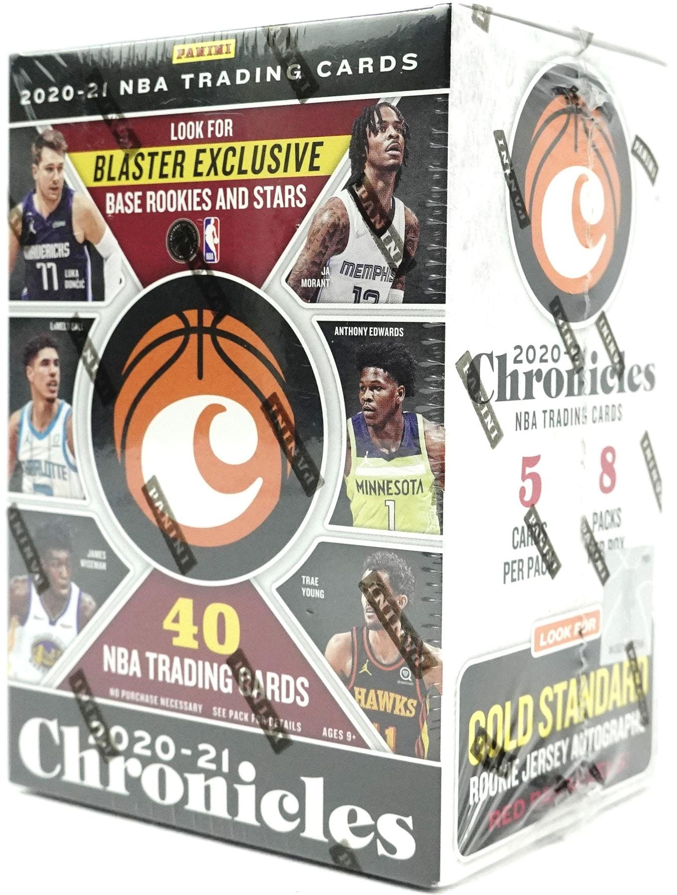 2020/21 Panini Chronicles Basketball 8-Pack Blaster Box (Pink Parallels) Anthony Edwards? - NBA Blaster Box