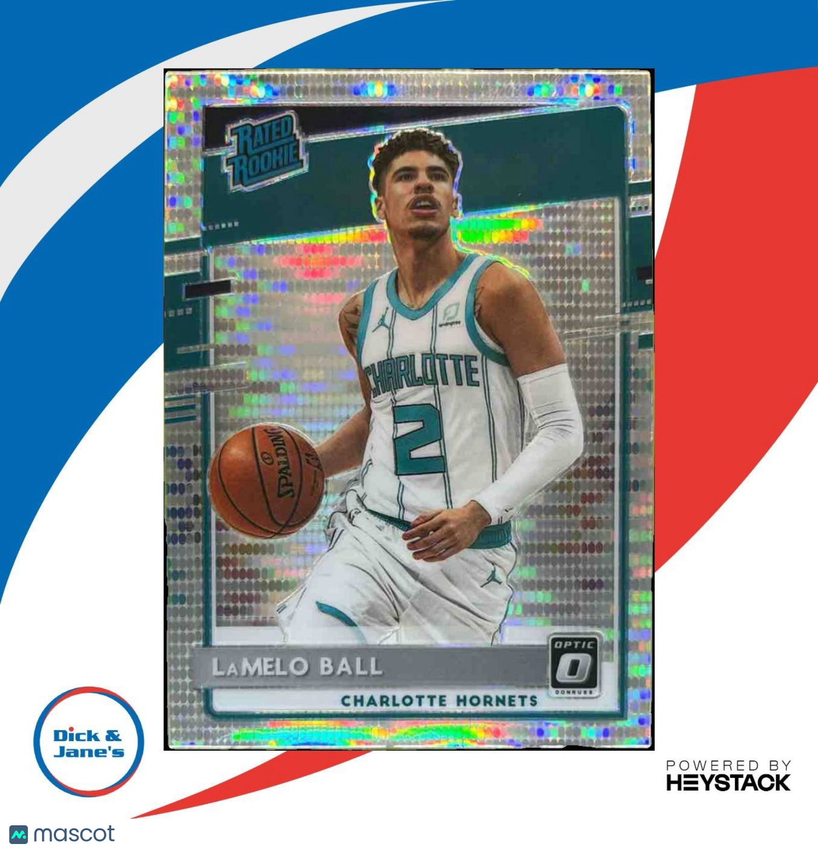 2020-21 Panini Donruss Optic LaMelo Ball Silver Pulsar #153 RC Charlotte Hornets - Sports Cards