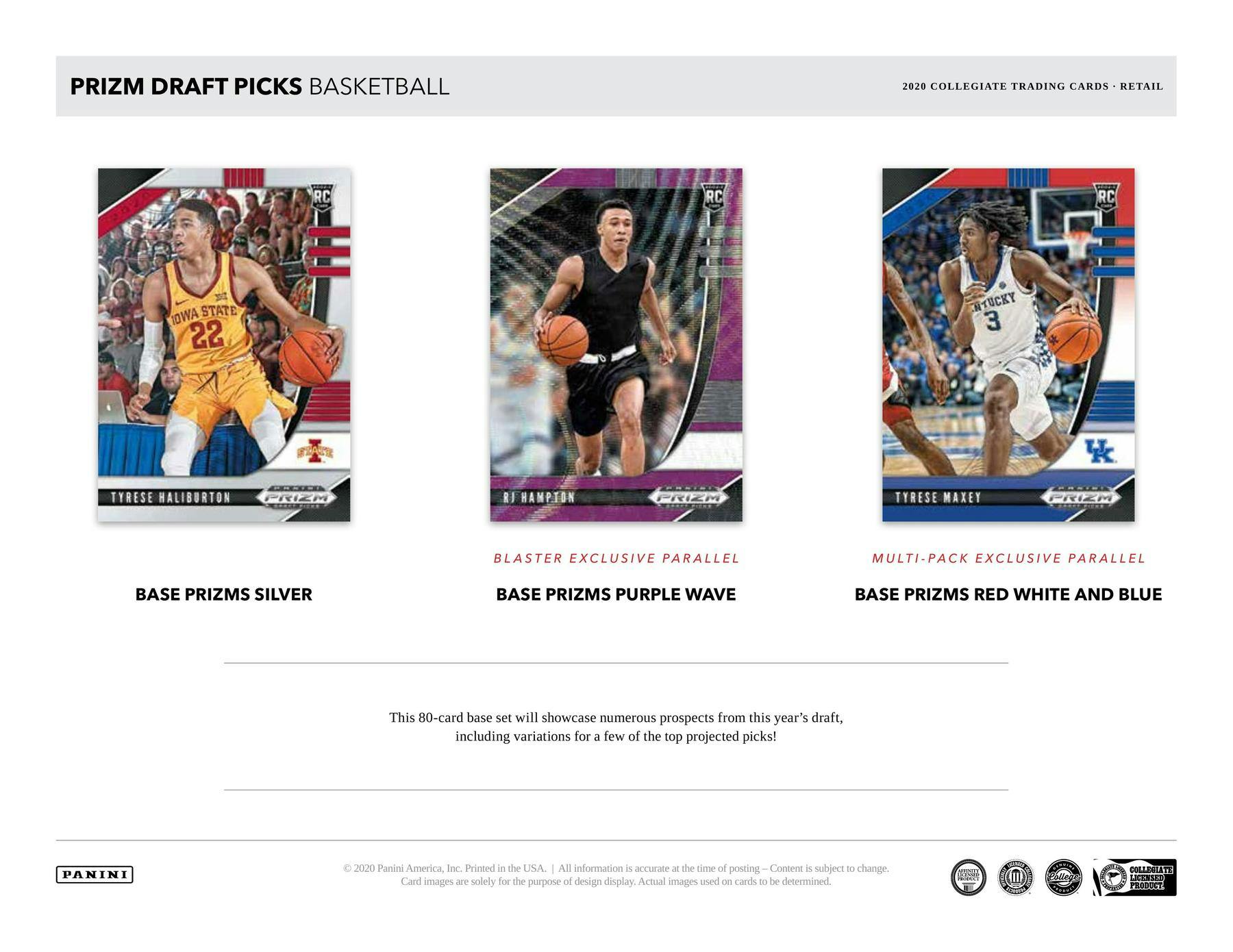 2020/21 Panini Prizm Draft Picks Basketball Multi Cello 15-Card Pack (Anthony Edwards RC?0 - NBA Hobby Box