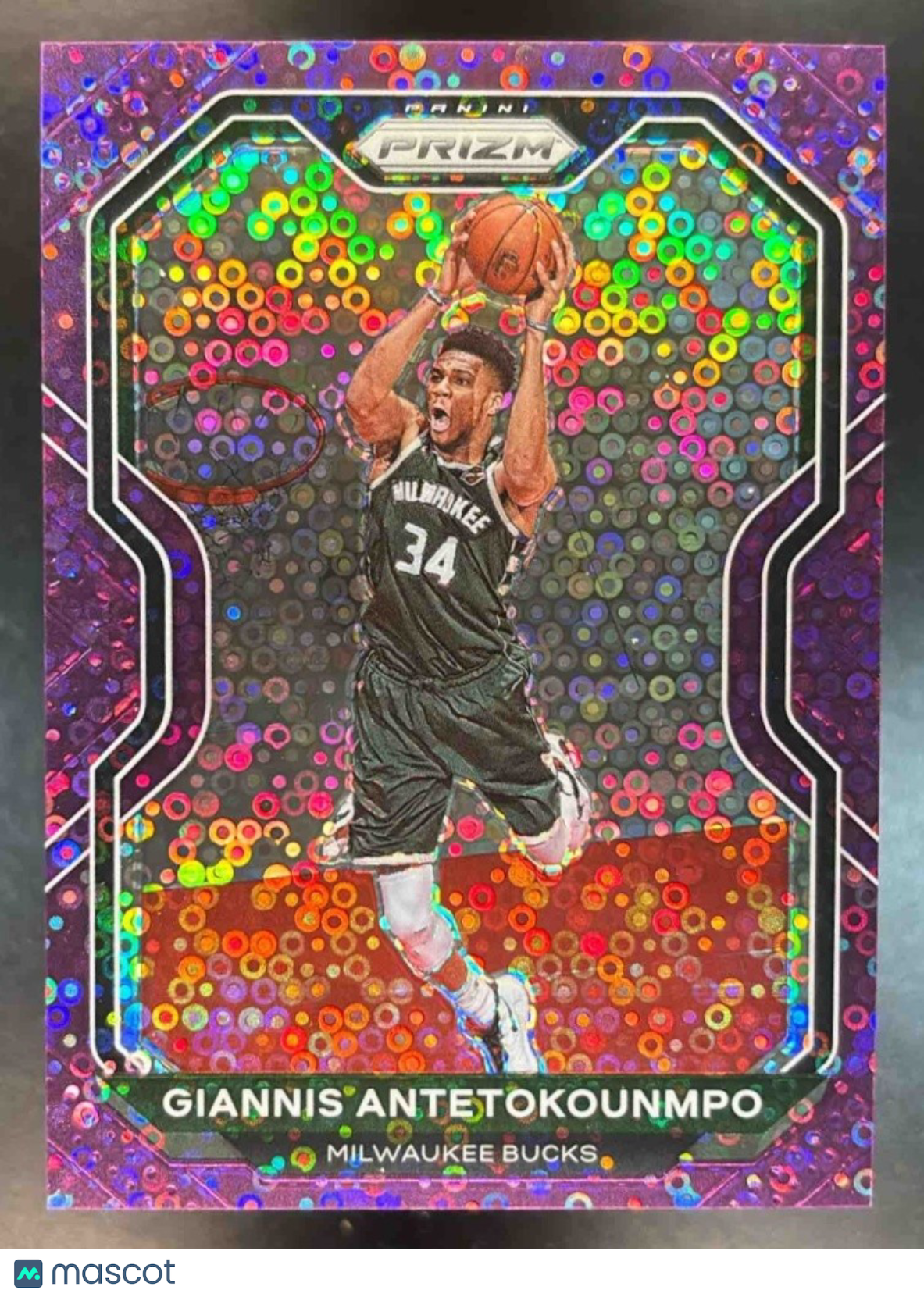 2020-21 Panini Prizm Giannis Antetokounmpo Fast Break Purple /75 Milwaukee Bucks - Sports Cards