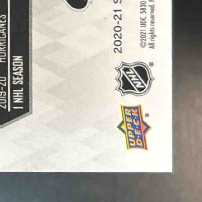 2020-21 Upper Deck Stature Morgan Geekie Portrait /99 #159 RC Hurricanes - Sports Cards
