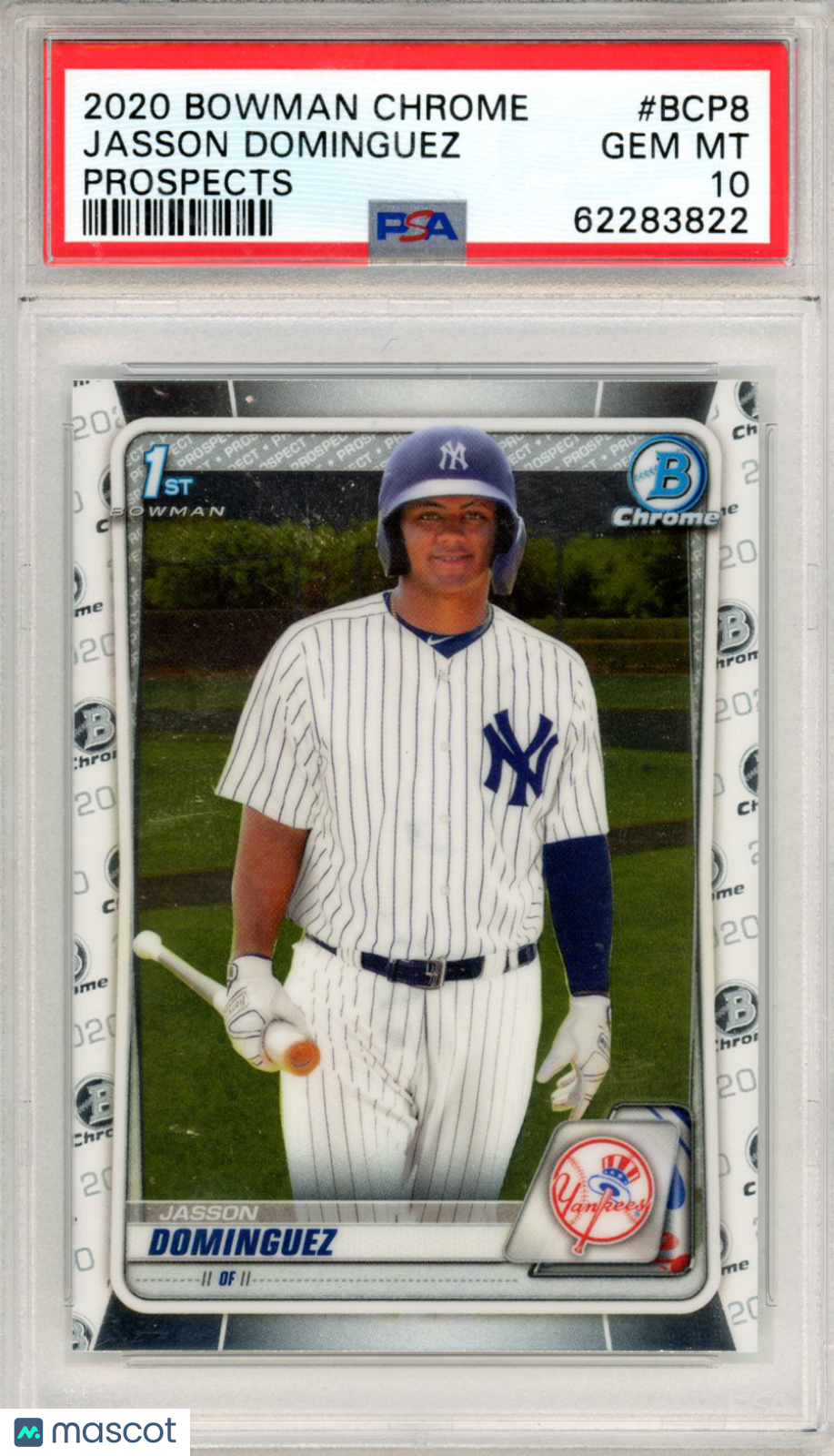 2020 Bowman Chrome Prospects Jasson Dominguez #BCP8 PSA 10 - Graded Sports Cards