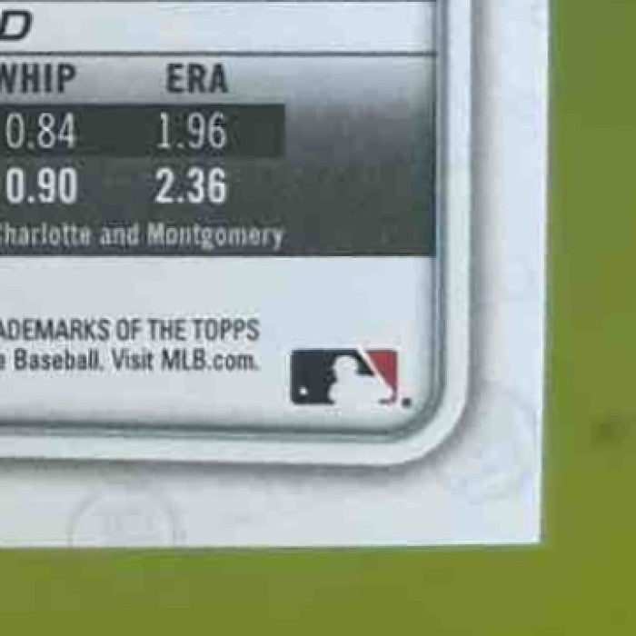 2020 Bowman Draft 1st Edition Joe Ryan Gold 49/50 #BD-31 Tampa Bay Rays - Sports Cards