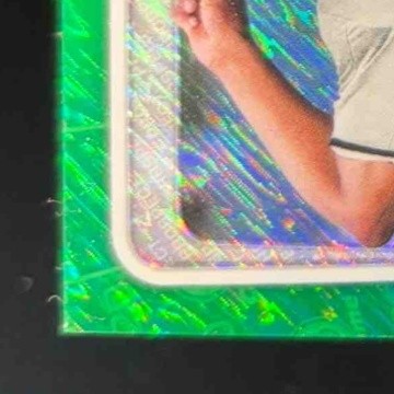 2020 Bowman Lency Delgado Chrome Prospect Auto Green Shimmer Refractor 9/99 - Sports Cards