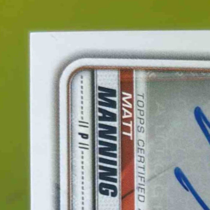 2020 Bowman Matt Manning Prospect Auto #PA-MM Detroit Tigers - Sports Cards