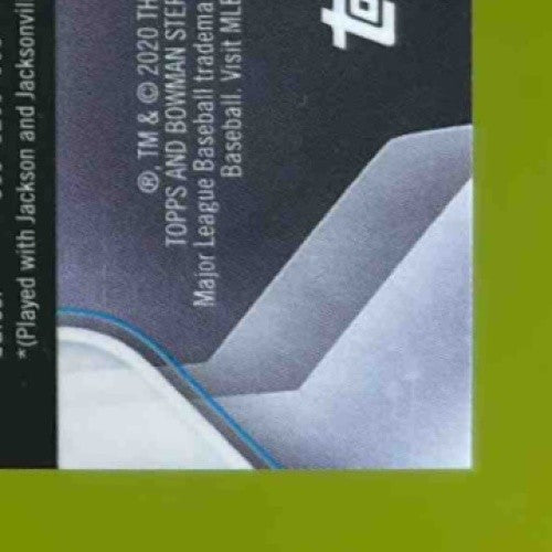 2020 Bowman Sterling Jazz Chisholm Black Atomic 7/10 #BPR-11 Miami Marlins - Sports Cards