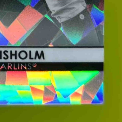 2020 Bowman Sterling Jazz Chisholm Black Atomic 7/10 #BPR-11 Miami Marlins - Sports Cards