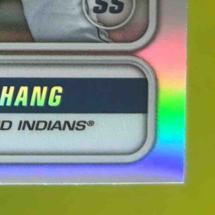 2020 Bowman Yu Chang Spanning the Globe Chrome Refractor RC Cleveland Indians - Sports Cards