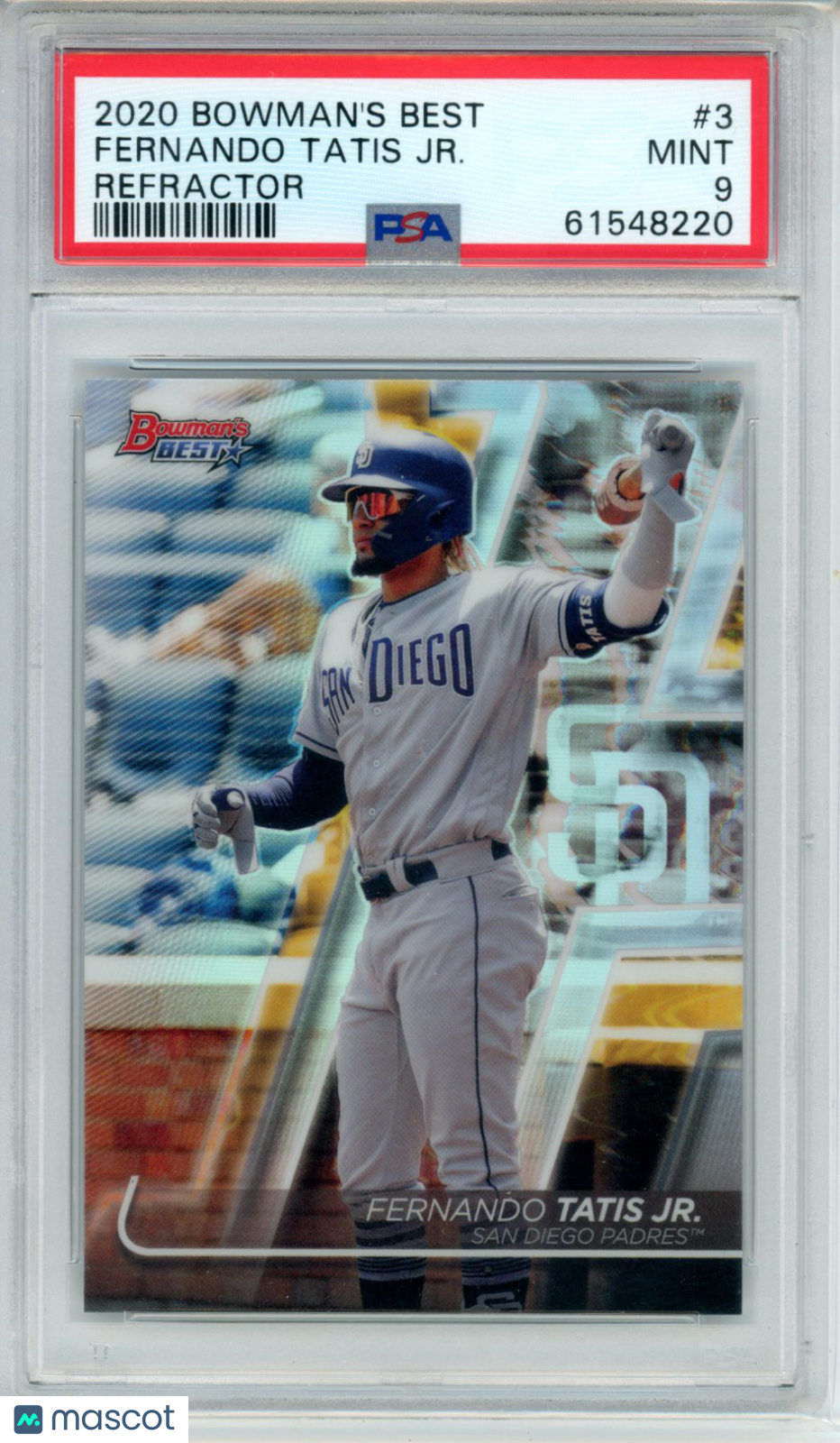 2020 Bowman’s Best Fernando Tatis JR. Refractor #3 PSA 9 - Graded Sports Cards