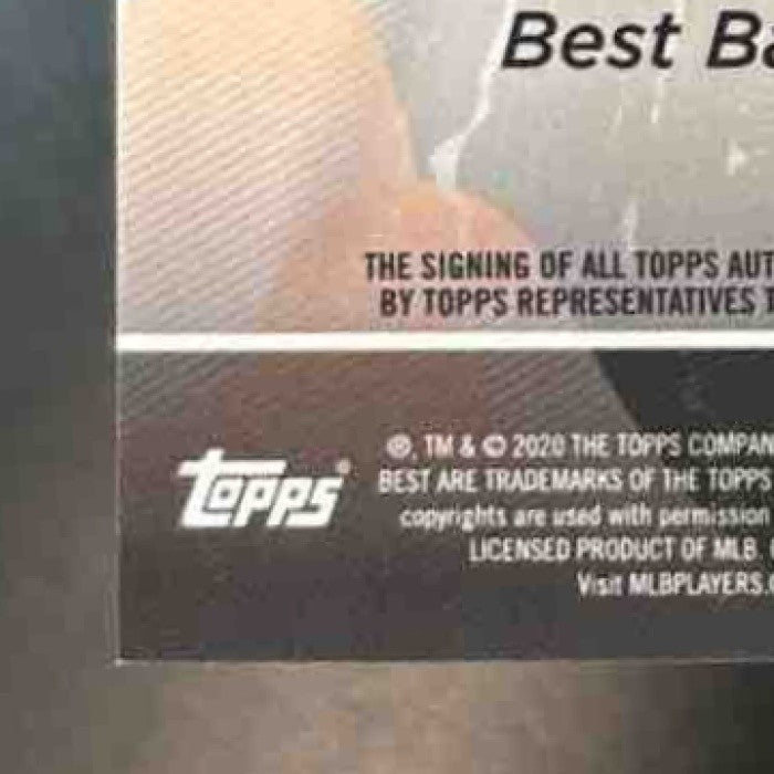 2020 Bowman’s Best Jaylin Davis Best of 2020 Auto Blue /150 RC Giants - Sports Cards