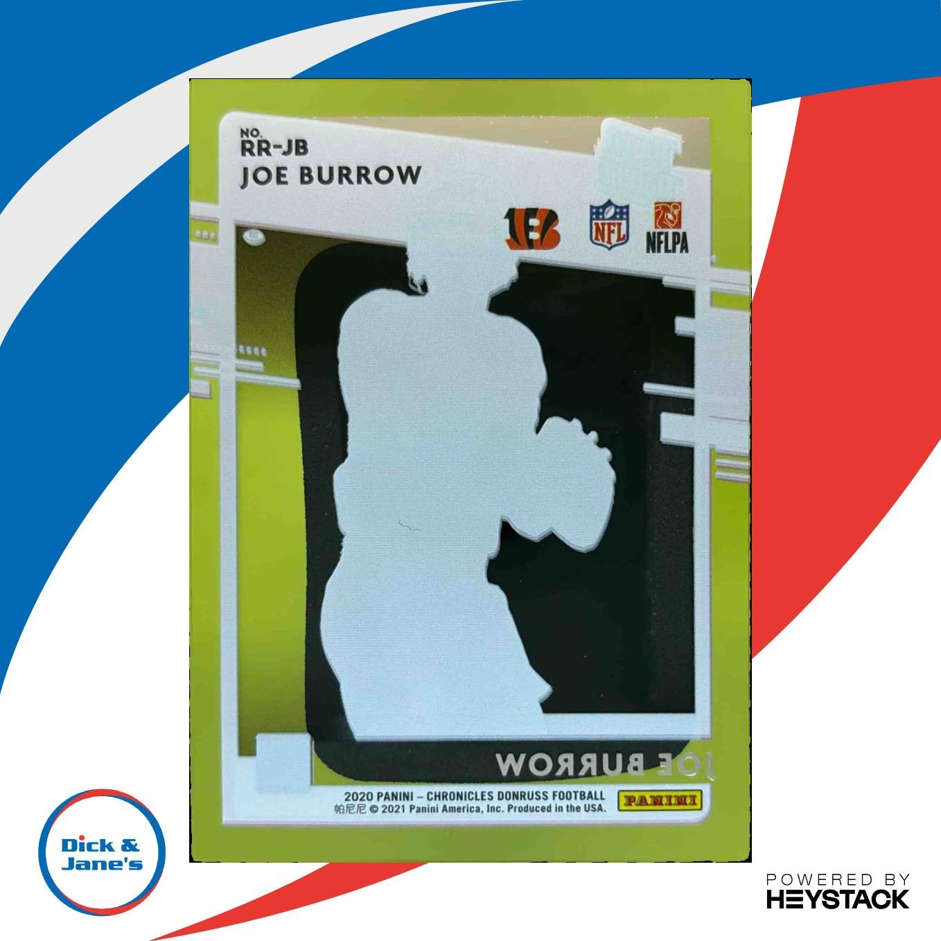 2020 Chronicles Joe Burrow Clearly Donruss Rated Rookie RC Cincinnati Bengals - Sports Cards
