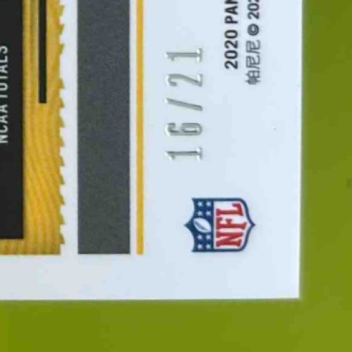 2020 Contenders Optic Anthony McFarland Jr. Purple Pulsar /21 #137 Auto Steelers - Sports Cards