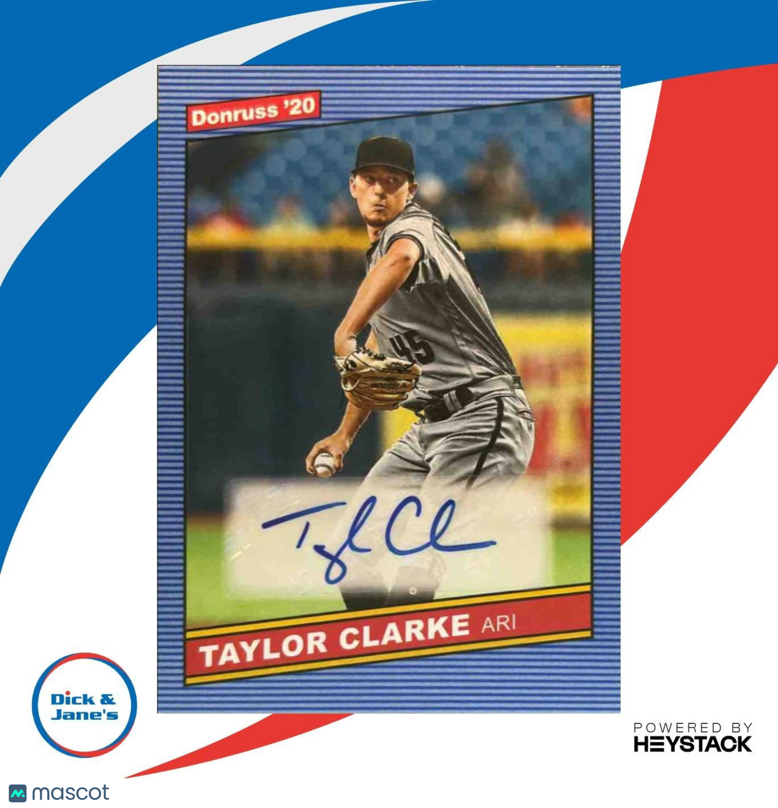 2020 Donruss Taylor Clarke Retro 1986 Signatures #86S-TC Auto Diamondbacks - Sports Cards