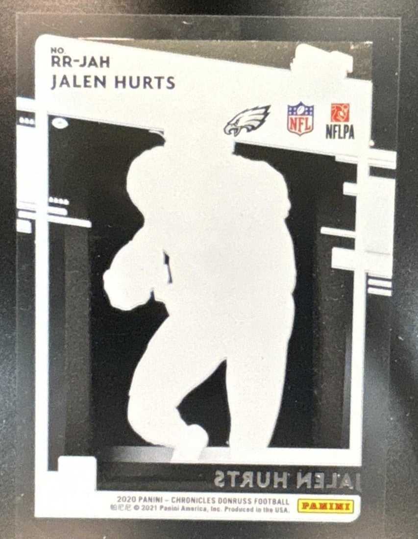 2020 Panini Chronicles Jalen Hurts Clearly Donruss Rated Rookie RC Eagles - Sports Cards