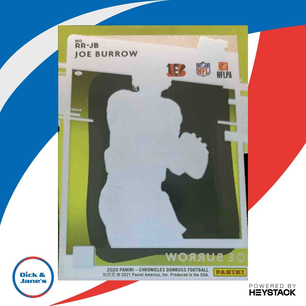 2020 Panini Chronicles Joe Burrow Clearly Donruss Rated Rookie RC Bengals - Sports Cards