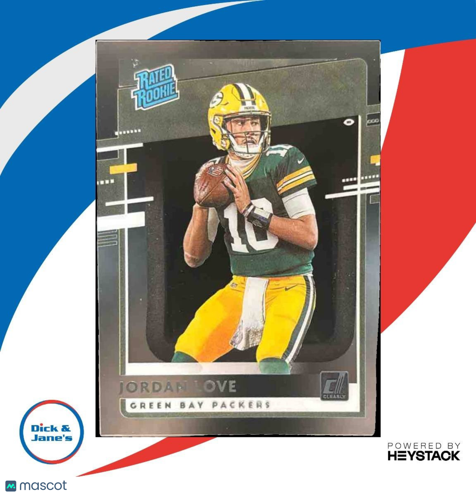 2020 Panini Chronicles Jordan Love Clearly Donruss RC Green Bay Packers - Sports Cards