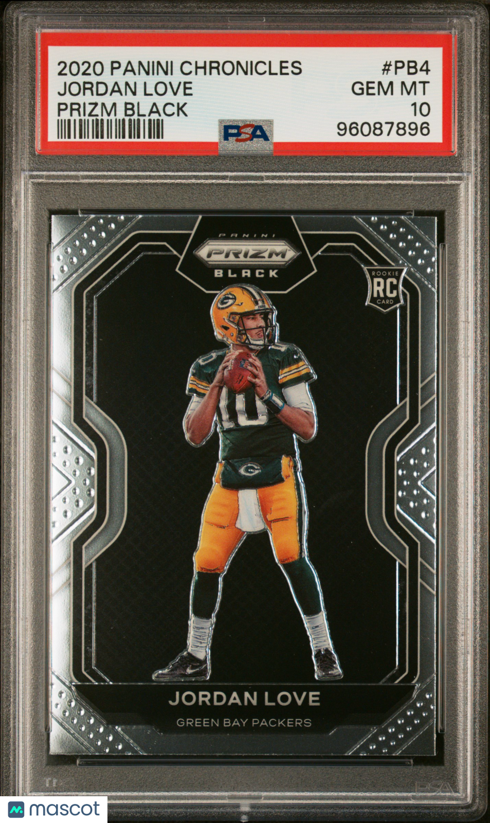 2020 Panini Chronicles Prizm Black Jordan Love #PB4 PSA 10 - Graded Sports Cards