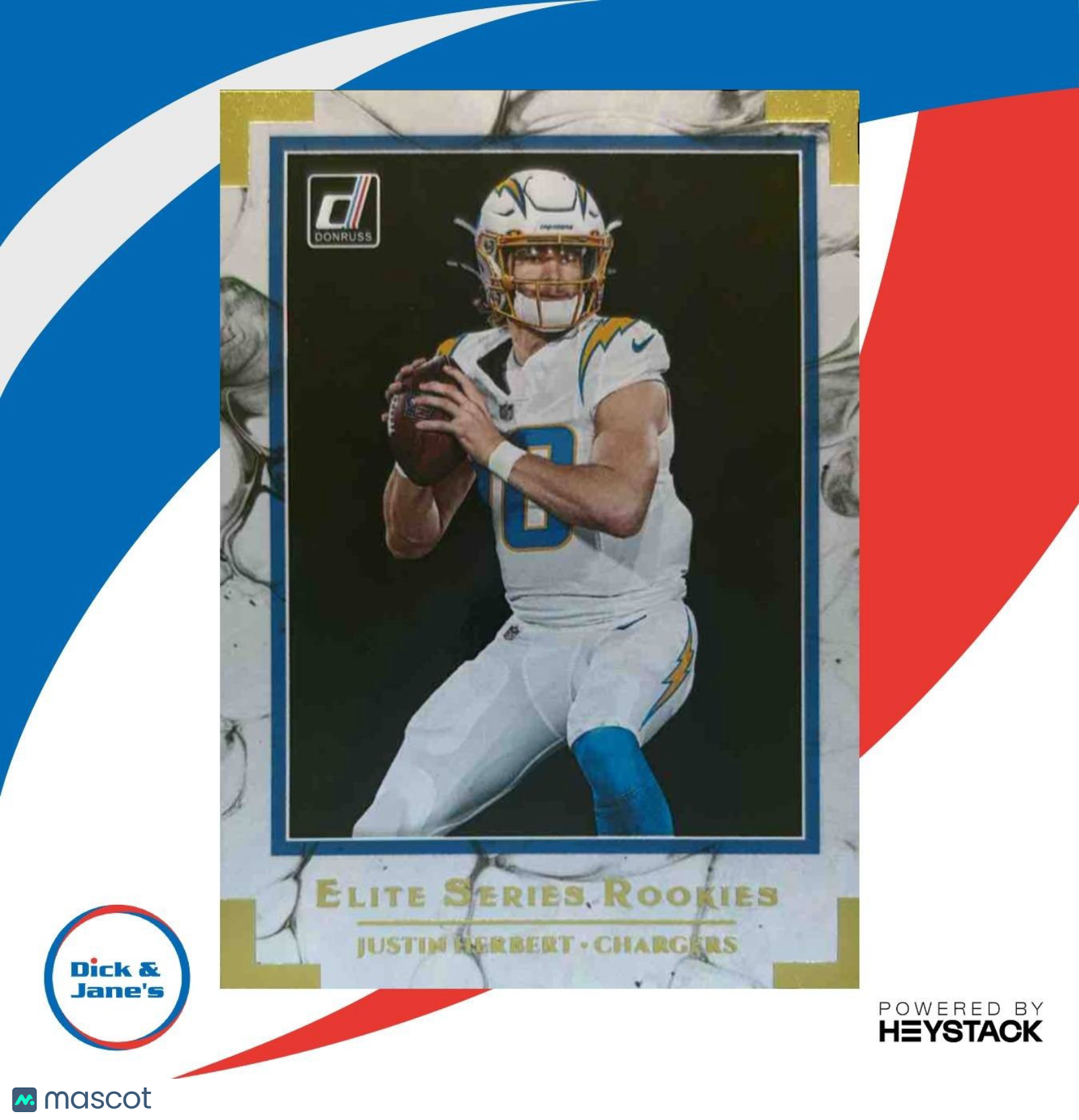2020 Panini Donruss Justin Herbert Elite Series Rookies RC Los Angeles Chargers - Sports Cards