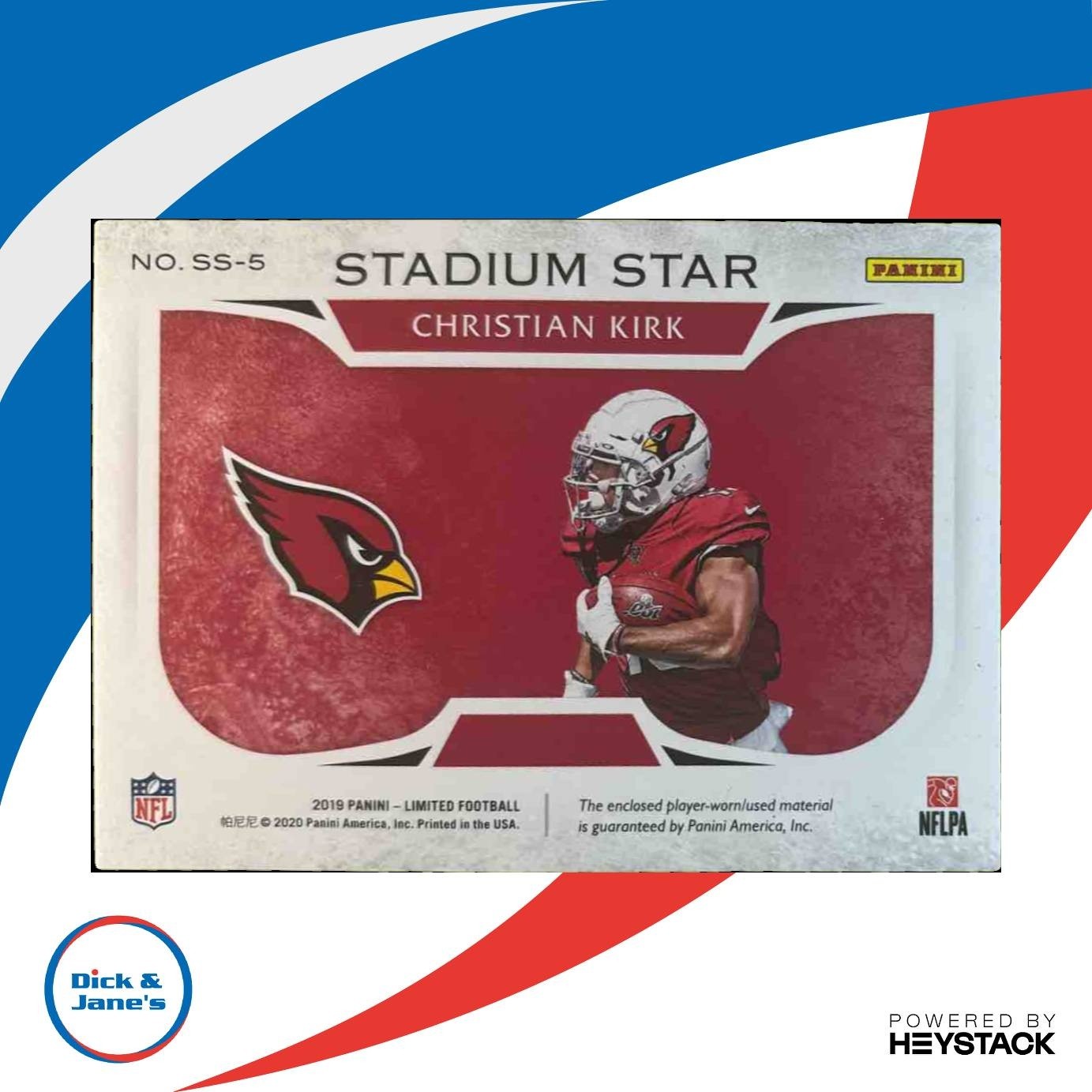 2020 Panini Limited Christian Kirk Limitless Material Gold /25 Arizona Cardinals - Sports Cards