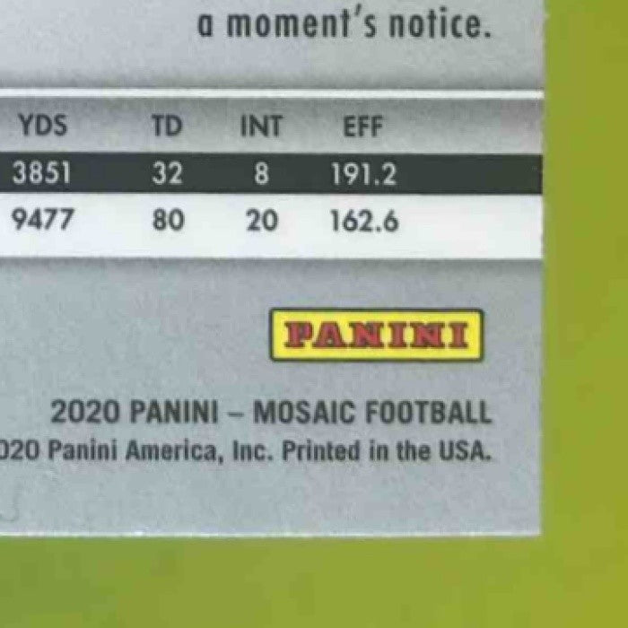 2020 Panini Mosaic Jalen Hurts #222 RC Philadelphia Eagles - Sports Cards