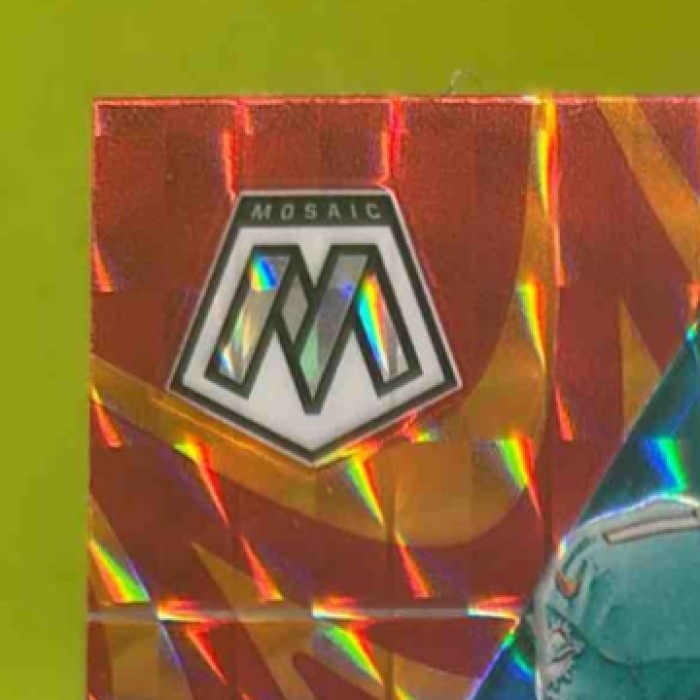 2020 Panini Mosaic Tua Tagovailoa Prizm Reactive Orange #203 RC Miami Dolphins - Sports Cards