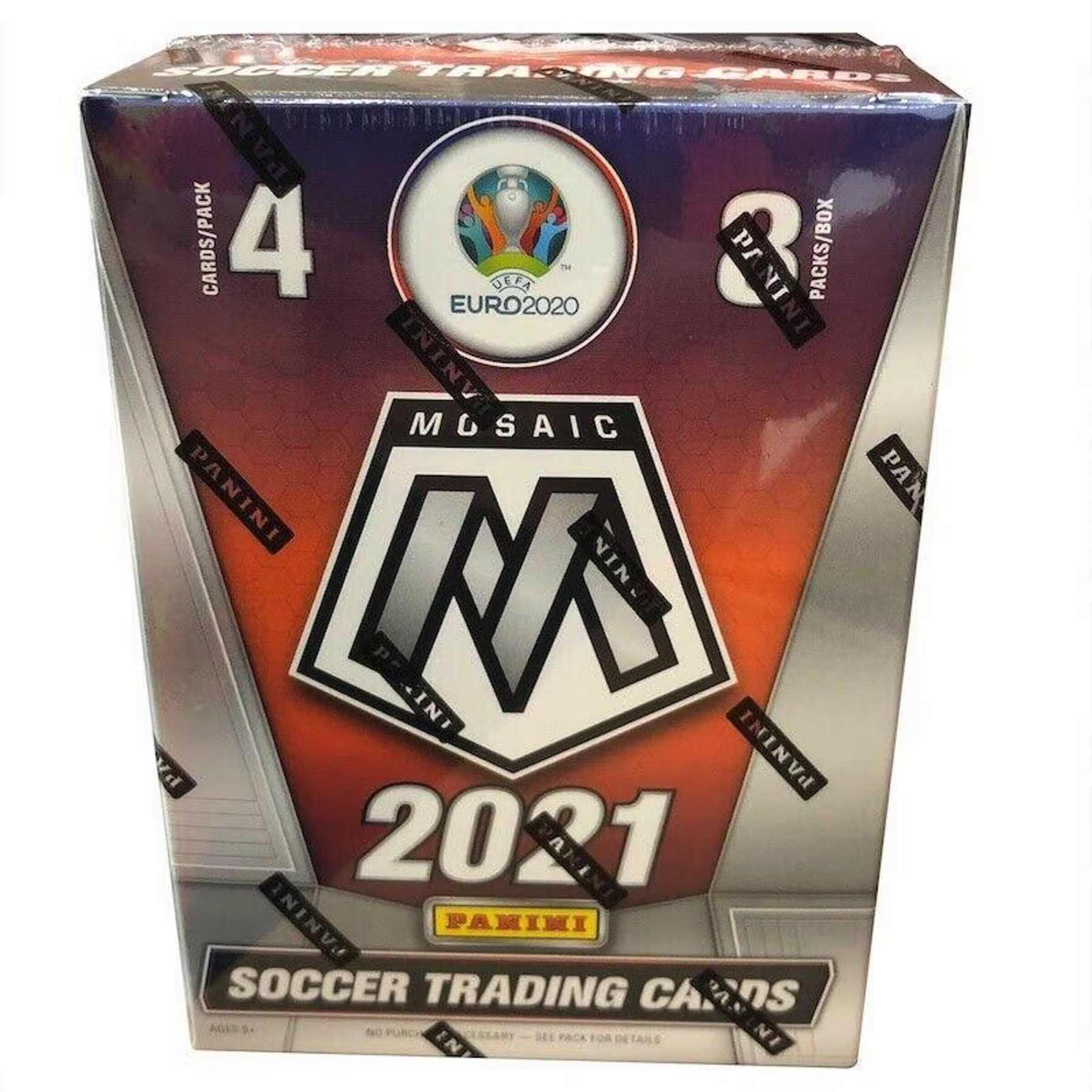 2020 Panini Mosaic UEFA Euro 2020 Soccer 8-Pack Blaster Box - Soccer