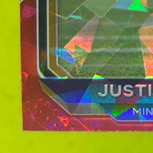 2020 Panini Prizm Justin Jefferson Red Ice #398 RC Minnesota Vikings Sports Cards