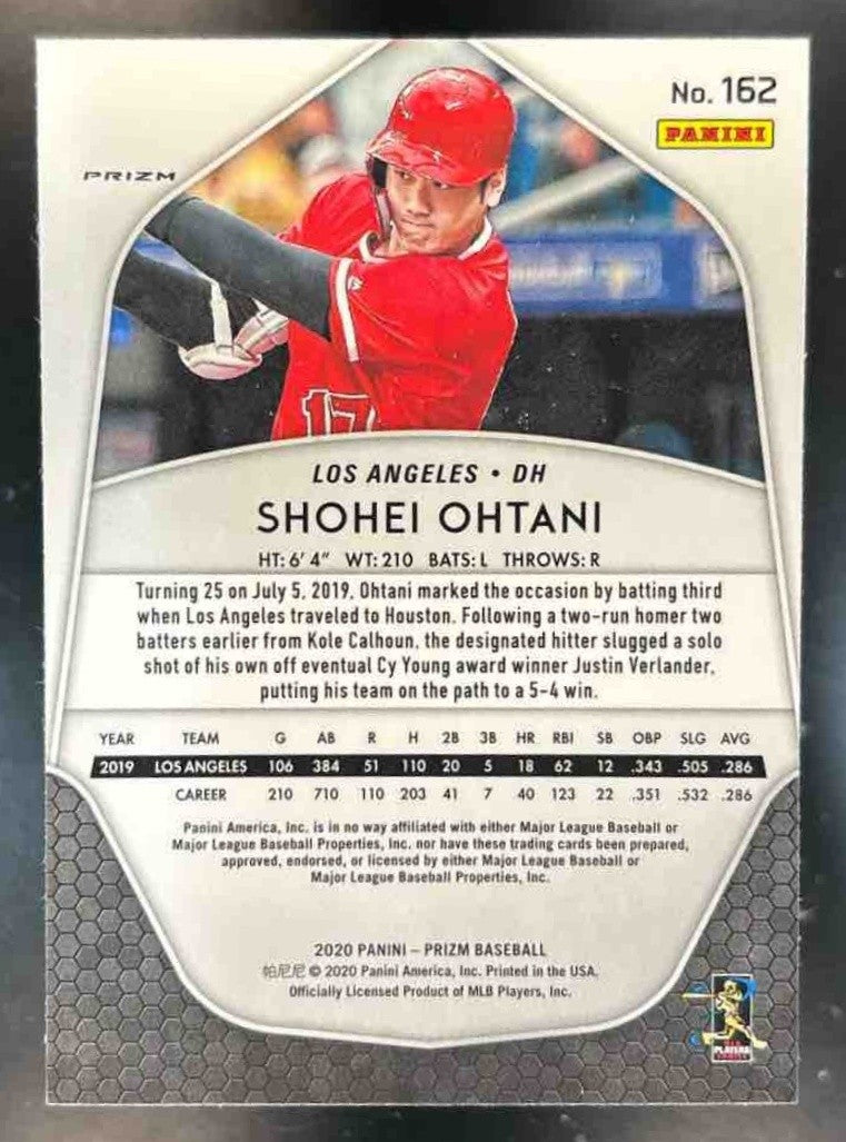 2020 Panini Prizm Shohei Ohtani Blue #162 Los Angeles Angels - Sports Cards