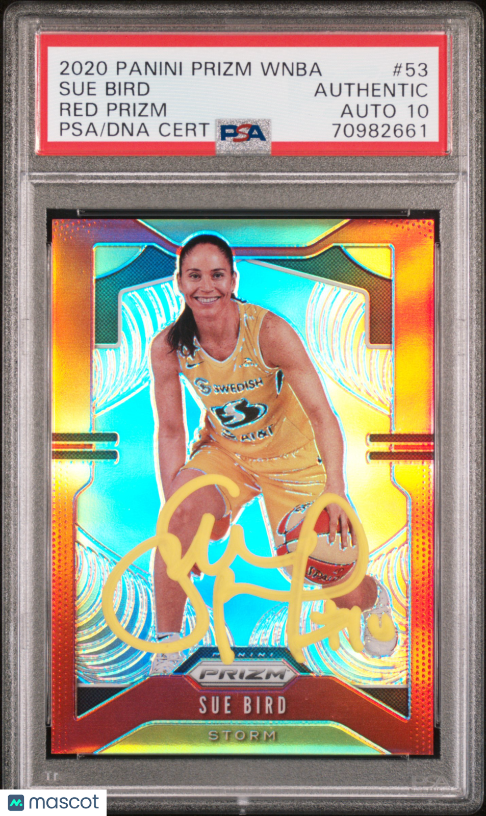 2020 Panini Prizm WNBA Sue Bird Red #53 PSA A /275
