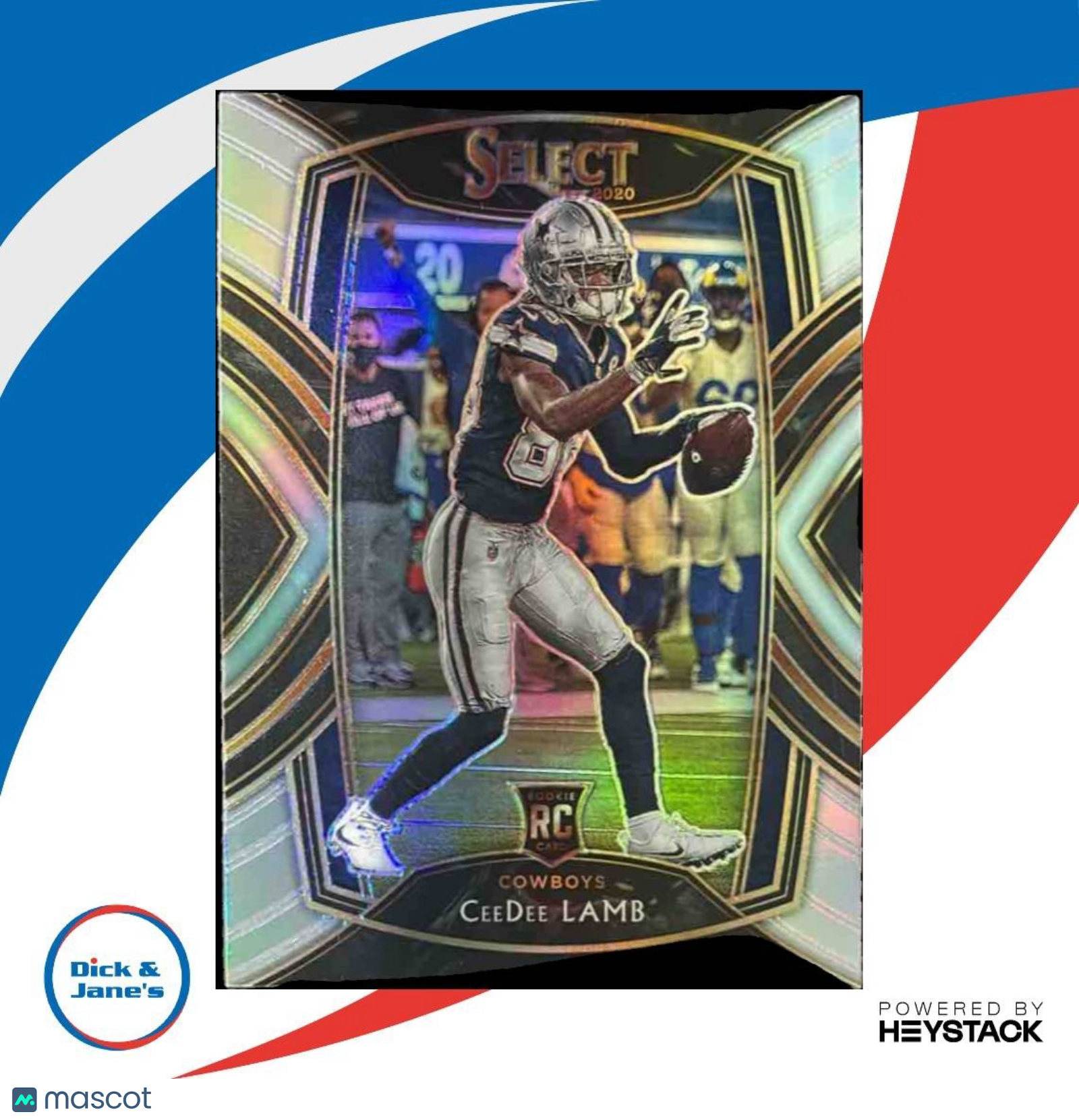 2020 Panini Select CeeDee Lamb Silver Prizm #257 Club RC Dallas Cowboys - Sports Cards