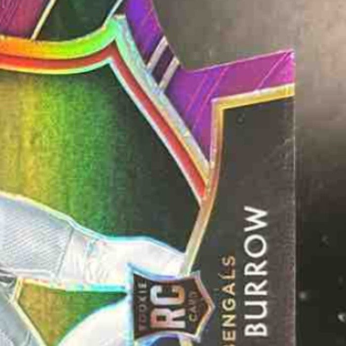 2020 Panini Select Joe Burrow Purple Prizm Die Cut #46 RC Cincinnati Bengals - Sports Cards