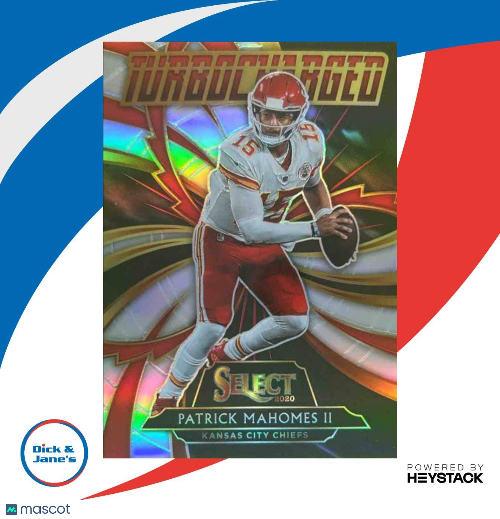 2020 Panini Select Patrick Mahomes II Turbocharged Prizm #T6 Kansas City Chiefs - Sports Cards