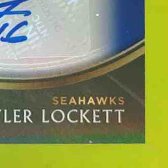 2020 Panini Select Tyler Lockett Signature Memorabilia Blue /49 Auto Seahawks - Sports Cards