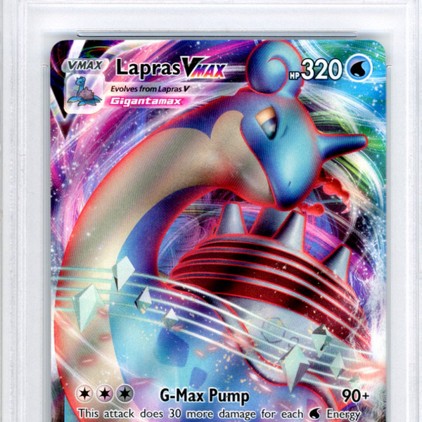 2020 Pokemon Sword & Shield Lapras VMAX #050 FA PSA 10