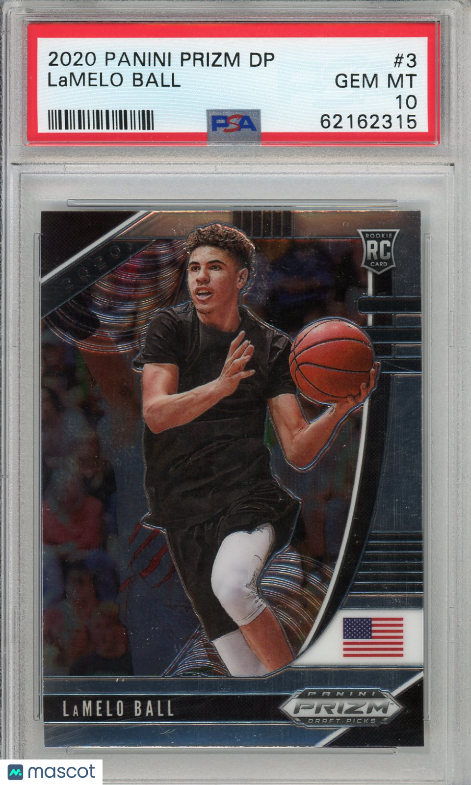 2020 Prizm Draft Picks Lamelo Ball Rookie PSA 10 GEM MINT Charlotte Hornets - Graded Sports Cards