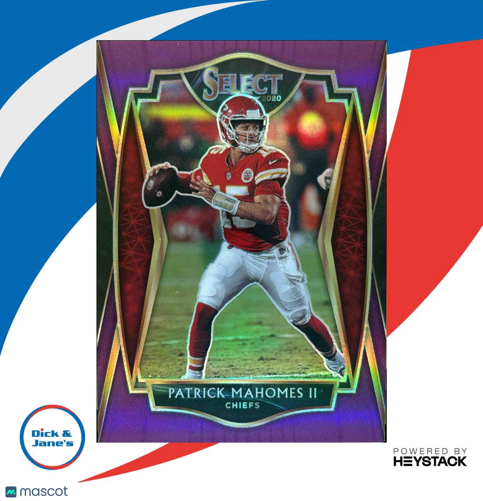 2020 Select Patrick Mahomes II Purple Prizm 61/75 Premier Kansas City Chiefs - Sports Cards