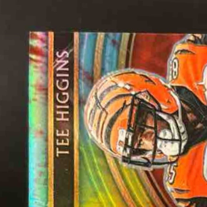 2020 Select Tee Higgins Patch Auto Tie Dye /25 MEM Auto RC Cincinnati Bengals - Sports Cards