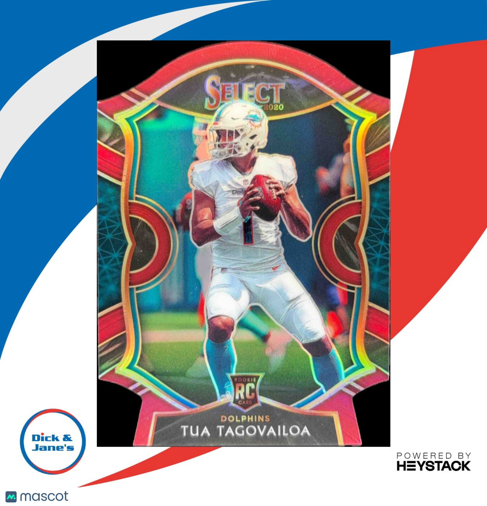 2020 Select Tua Tagovailoa Maroon Prizm Die Cut #45 RC Concourse Miami Dolphins - Sports Cards