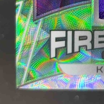 2020 Spectra Kirk Cousins Fireworks Fabric Neon Green 07/25 #18 MEM Vikings - Sports Cards