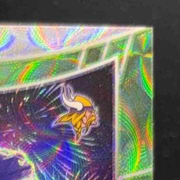 2020 Spectra Kirk Cousins Fireworks Fabric Neon Green 07/25 #18 MEM Vikings - Sports Cards